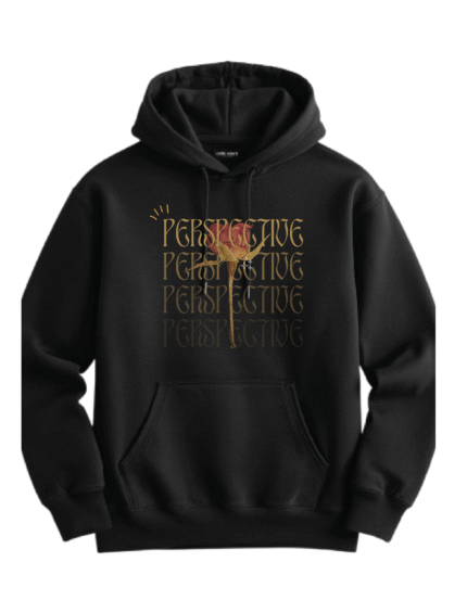 Men’s Black Perspective Oversized Hoodie