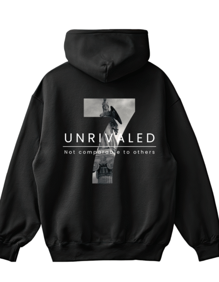 Men’s Black 7-Unrivaled Oversized Hoodie