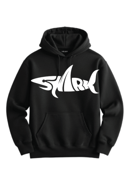 Men’s Black Shark Oversized Hoodie