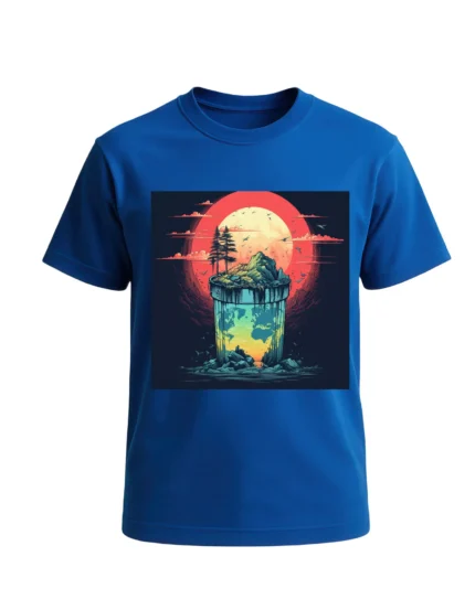 Royal Blue Sunset T-shirt for Men
