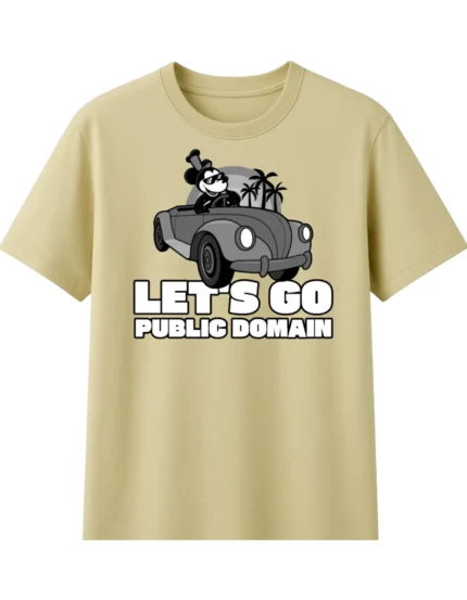 Beige Graphic T-Shirt for Men