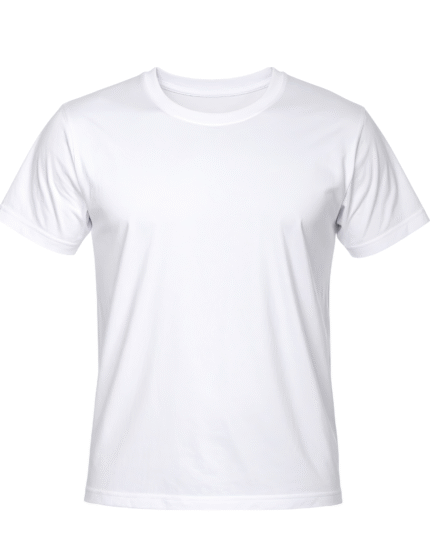 White Plain Regular T-Shirt For Men